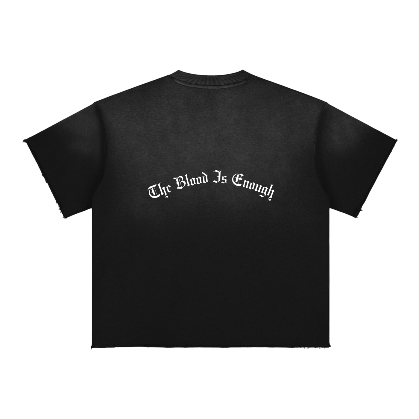 The Blood Is Enough - Sun Fade Raw Edge T-Shirt