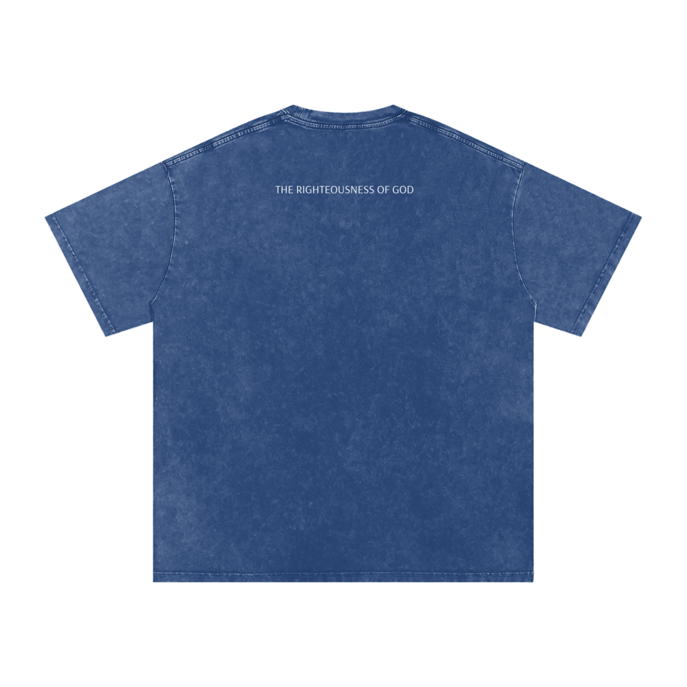Only By the Blood (Front) - Acid Wash Oversize T-Shirt - 250 GSM