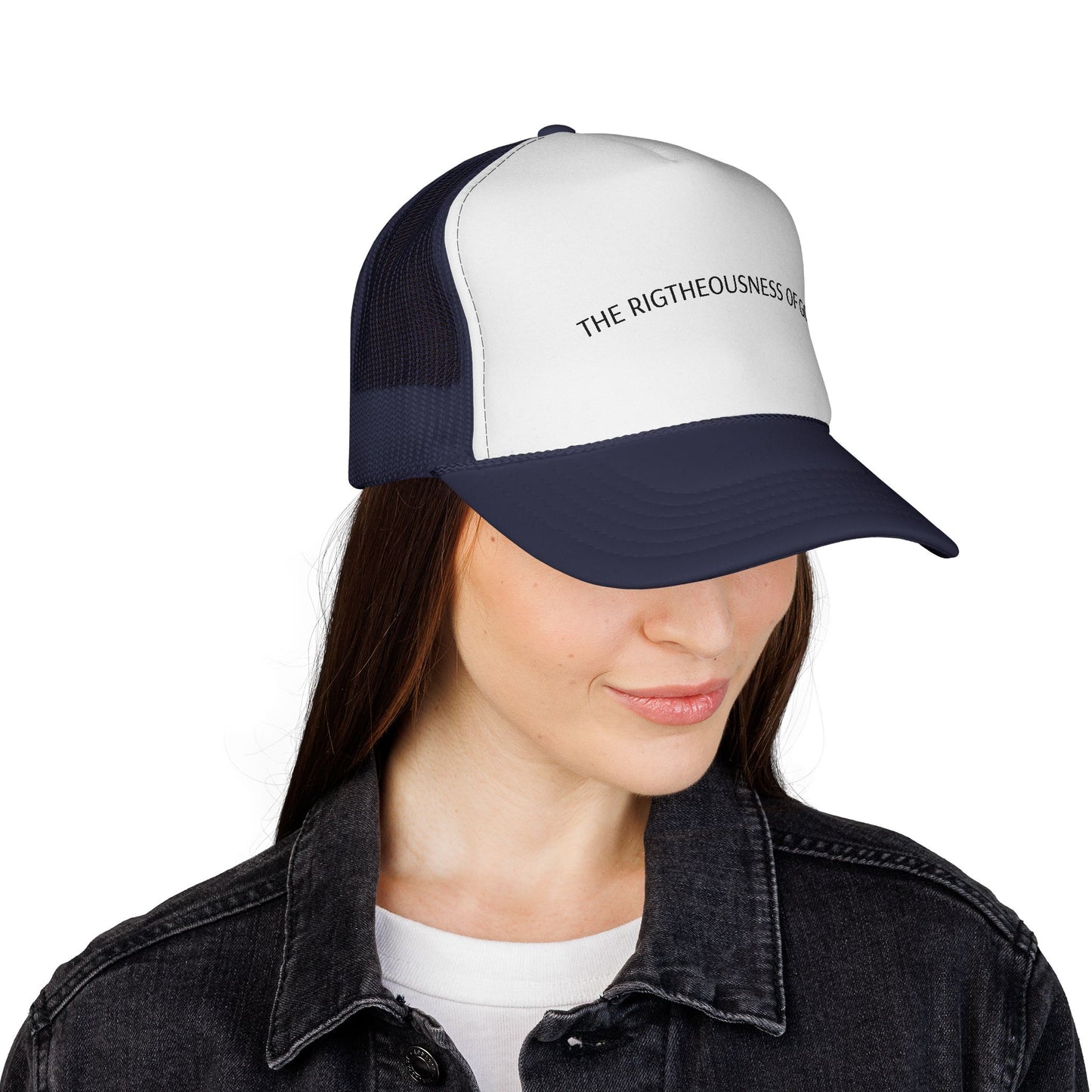 The Righteousness of God - White Background Trucker Hat