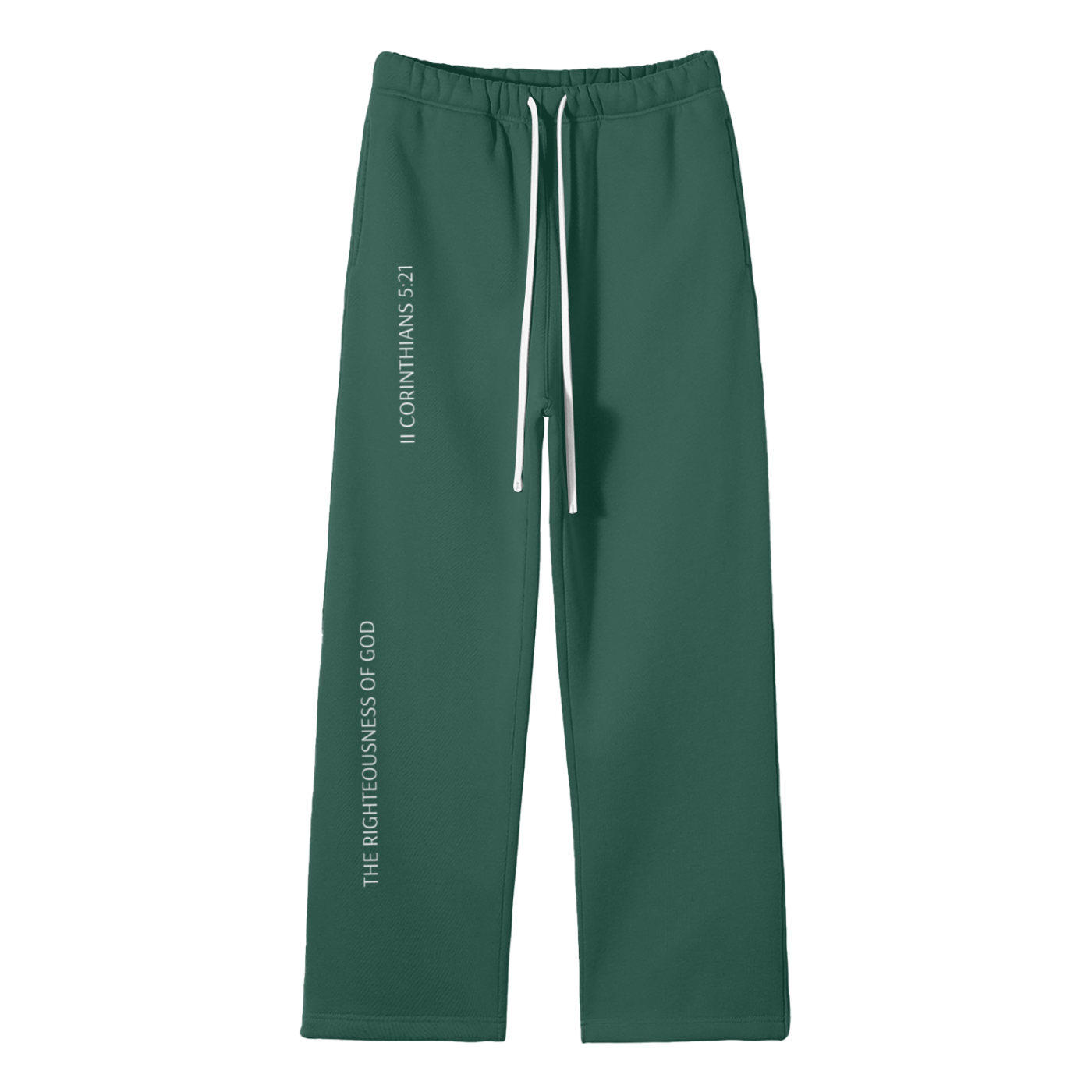 The Righteousness of God - Streetwear Unisex Solid Color Fleece Straight Leg Pants