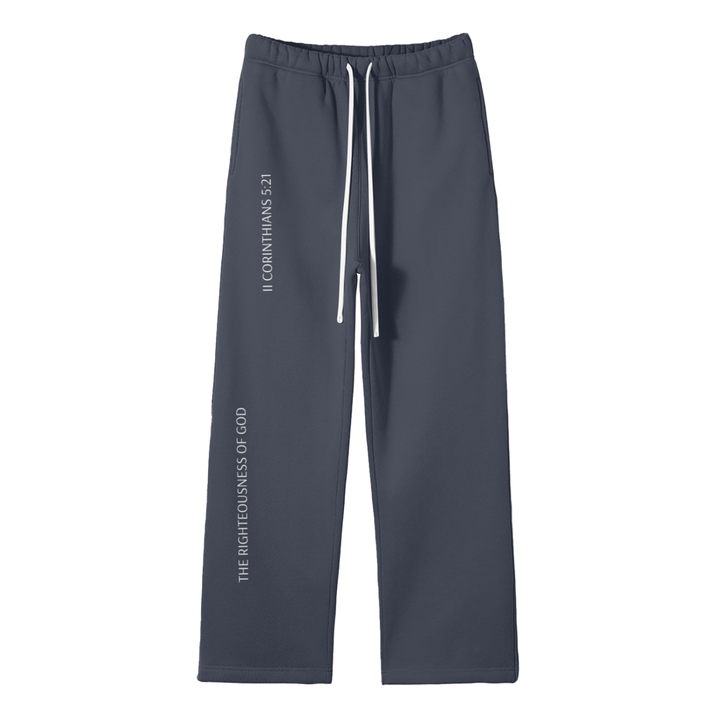 The Righteousness of God - Streetwear Unisex Solid Color Fleece Straight Leg Pants