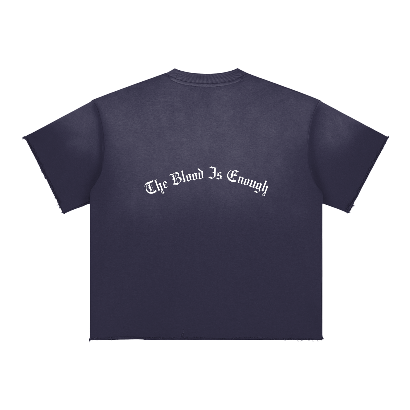The Blood Is Enough - Sun Fade Raw Edge T-Shirt