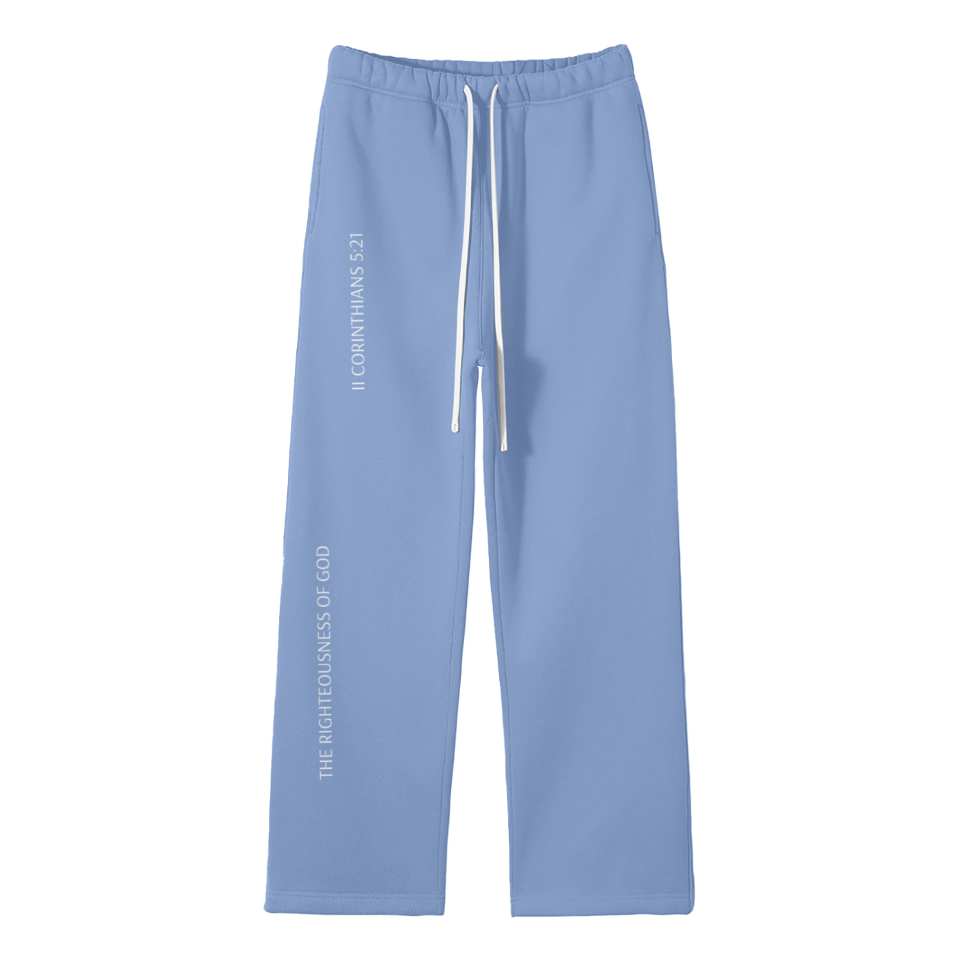 The Righteousness of God - Streetwear Unisex Solid Color Fleece Straight Leg Pants