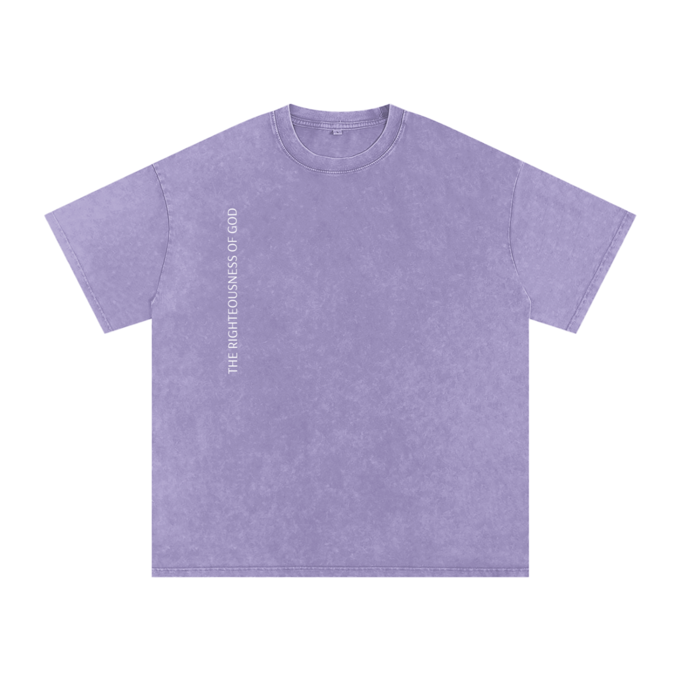 Only By The Blood (On Back) - Acid Wash Oversize T-Shirt - 250 GSM