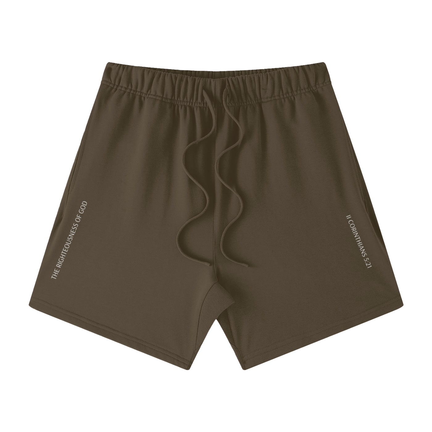 The Righteousness of God - Streetwear Unisex Heavyweight Earth Tone Loose Fit FOG 100% Cotton Shorts