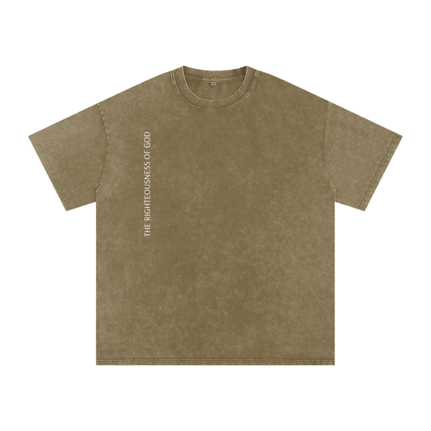 Only By The Blood (On Back) - Acid Wash Oversize T-Shirt - 250 GSM