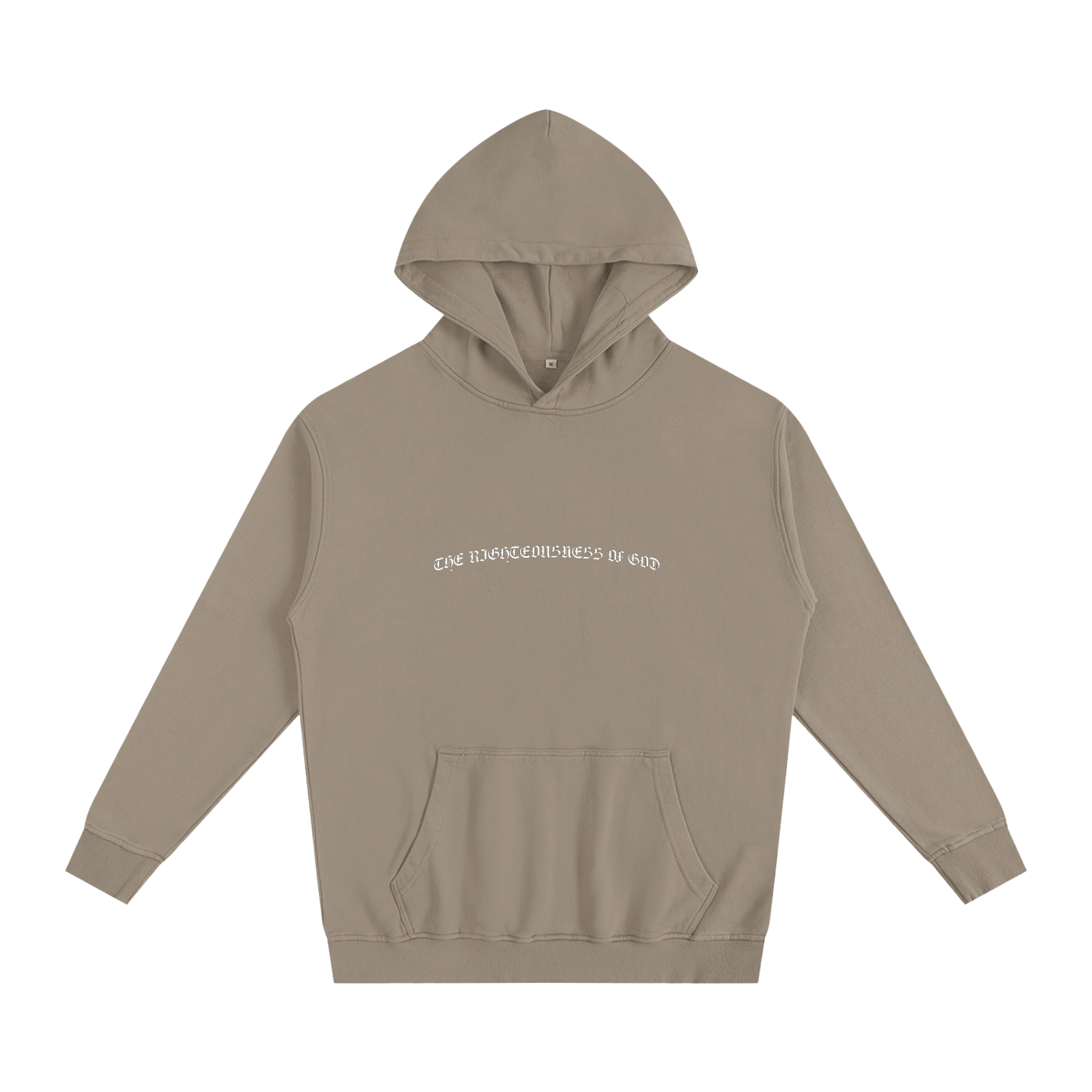 The Righteousness of God (Old English) - Oversized Essential Hoodie