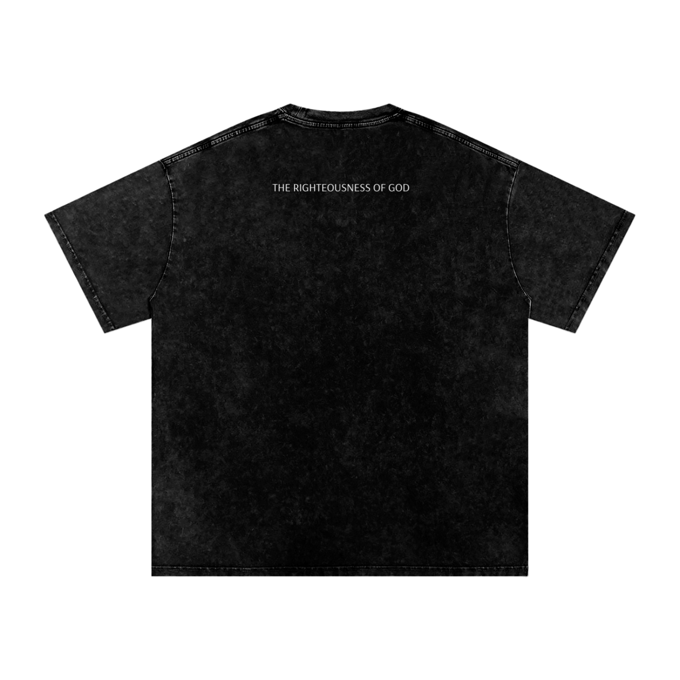Only By the Blood (Front) - Acid Wash Oversize T-Shirt - 250 GSM