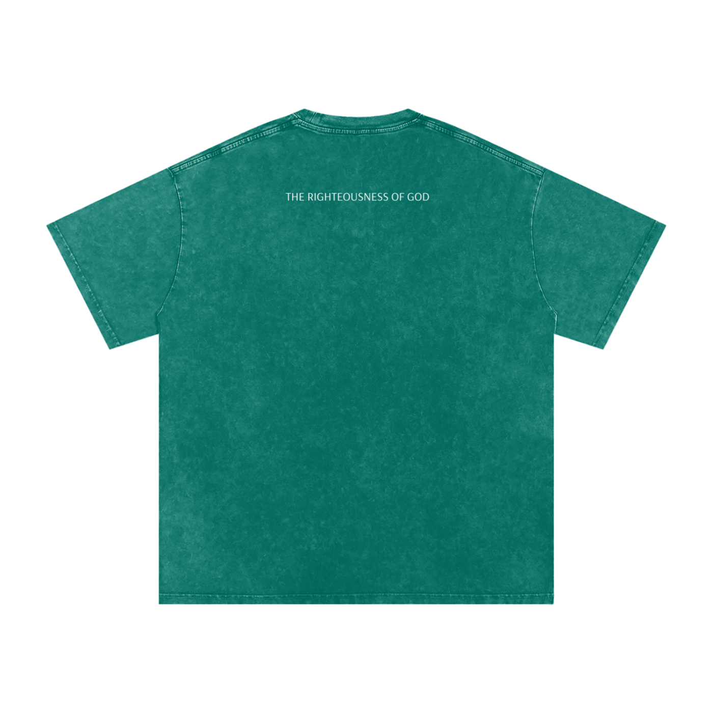 Only By the Blood (Front) - Acid Wash Oversize T-Shirt - 250 GSM