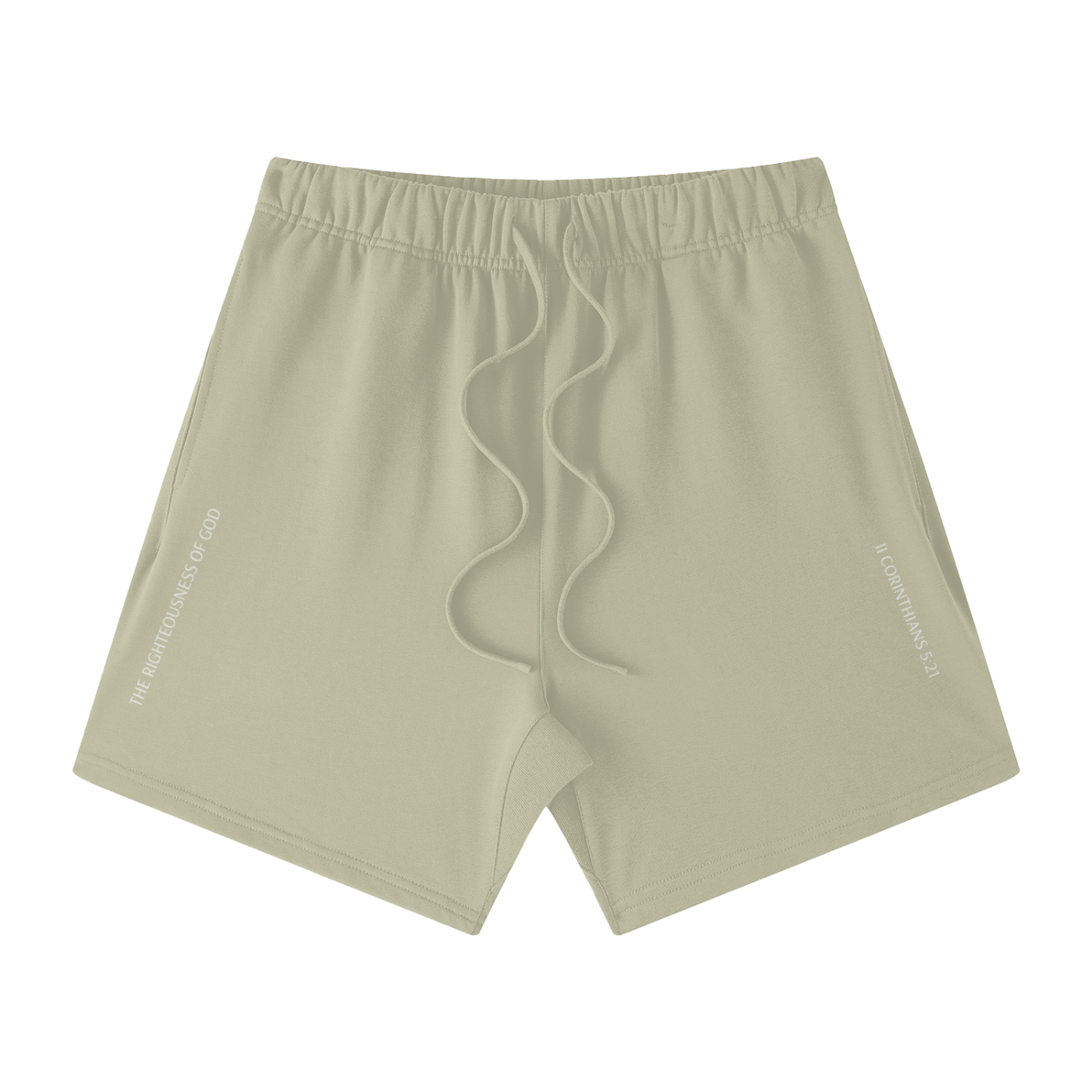 The Righteousness of God - Streetwear Unisex Heavyweight Earth Tone Loose Fit FOG 100% Cotton Shorts