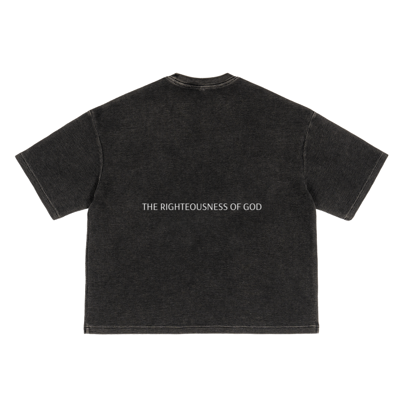 The Righteousness of God (Back) - Waffle-Texture Washed Boxy T-Shirt