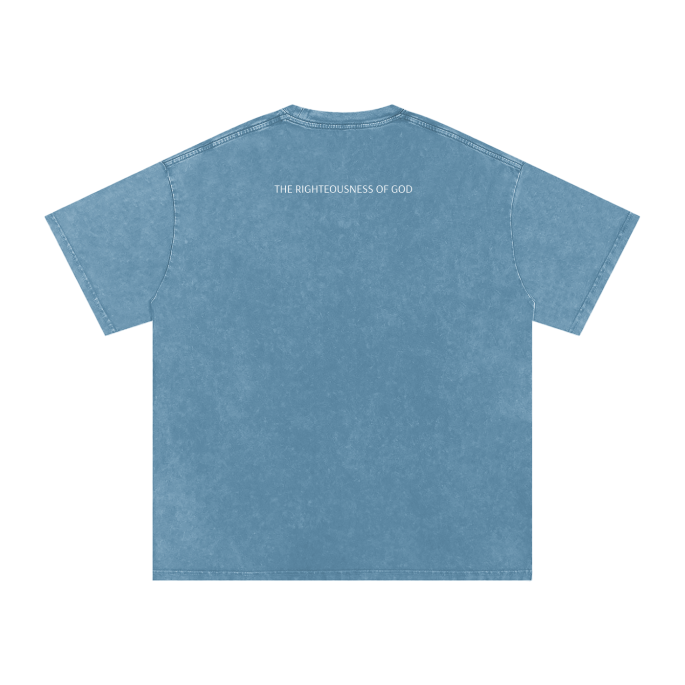 Only By the Blood (Front) - Acid Wash Oversize T-Shirt - 250 GSM