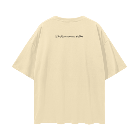 Jesus Paid It All - Oversize Deep Drop Shoulder Tee - 190 GSM