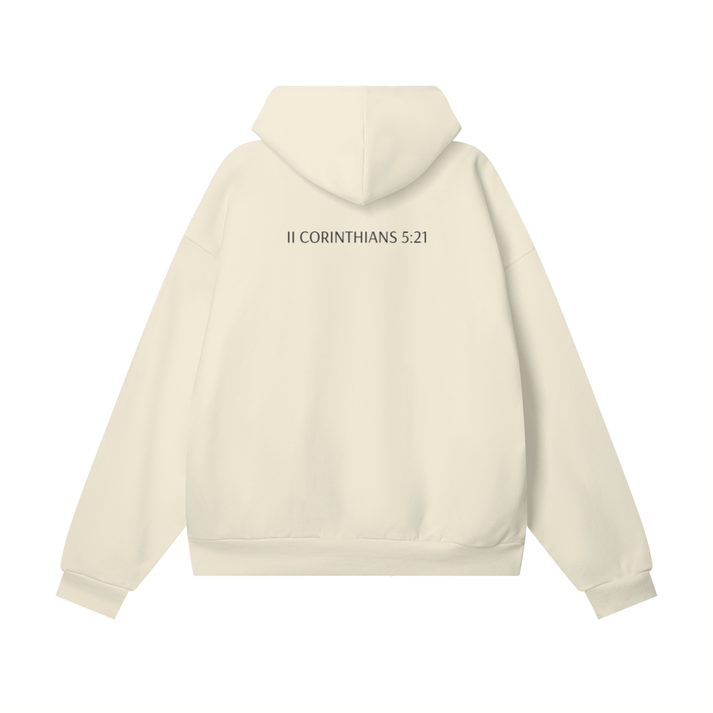 The Righteousness of God - Oversize Heavyweight Hidden Pocket Fleece Hoodie - 460 GSM