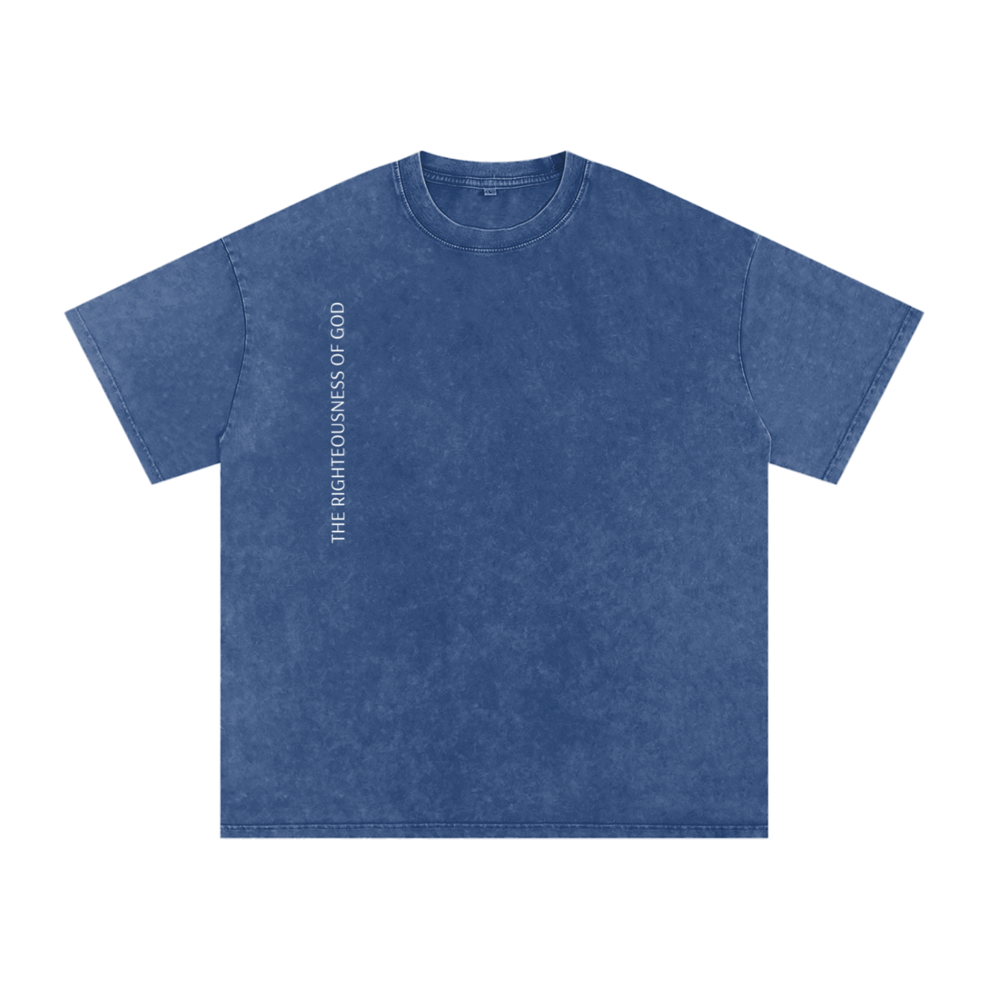 Only By The Blood (On Back) - Acid Wash Oversize T-Shirt - 250 GSM
