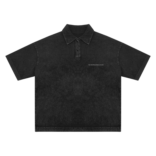 The Righteousness of God - Heavyweight Snow-Washed Polo T-Shirt