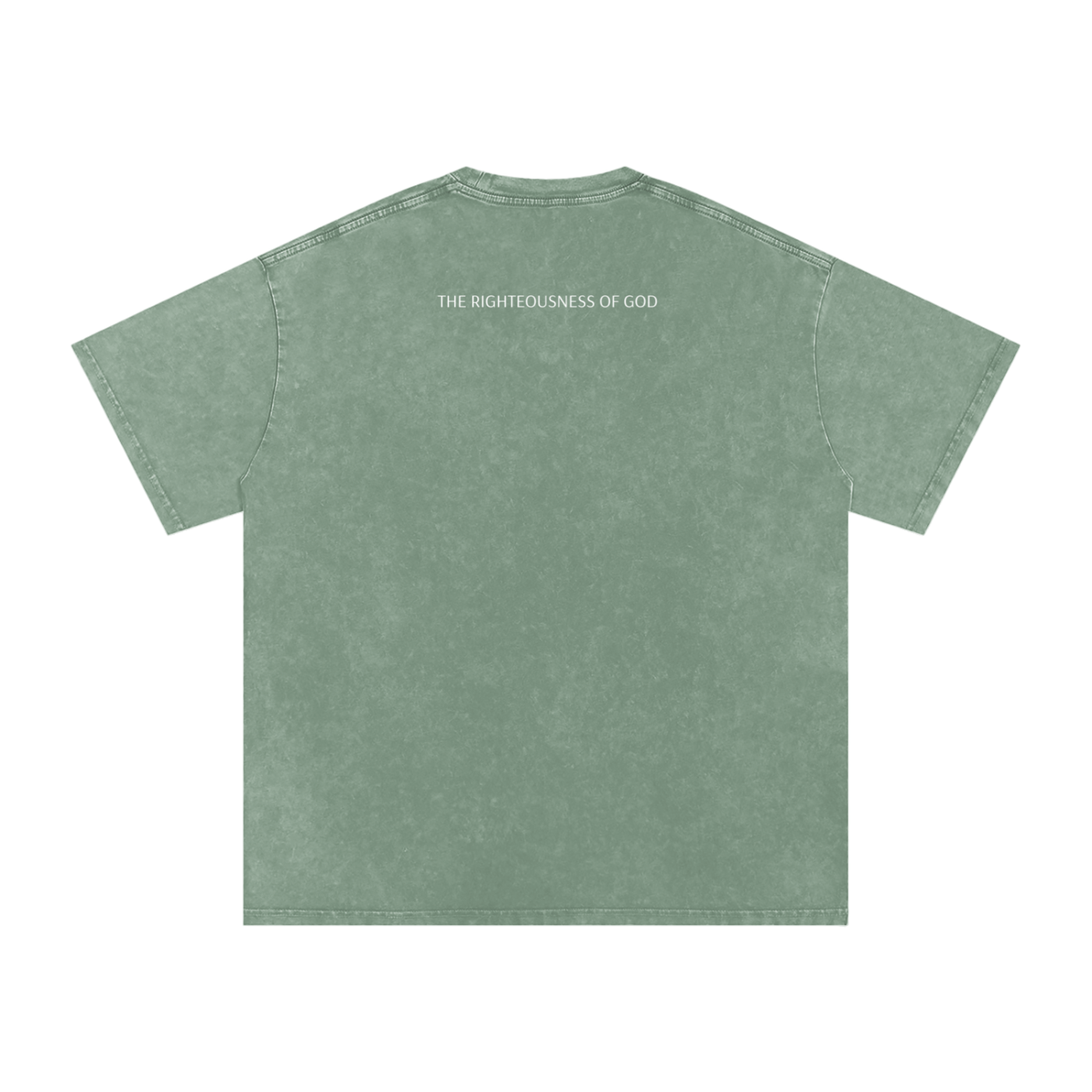 Only By the Blood (Front) - Acid Wash Oversize T-Shirt - 250 GSM