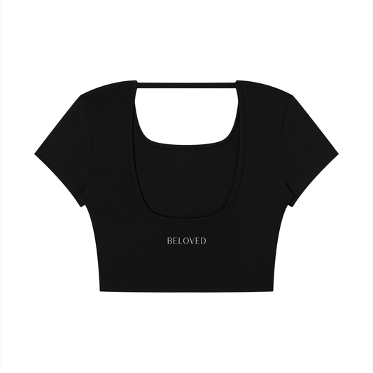 Beloved - Women's Square Neck Crop T-Shirt
