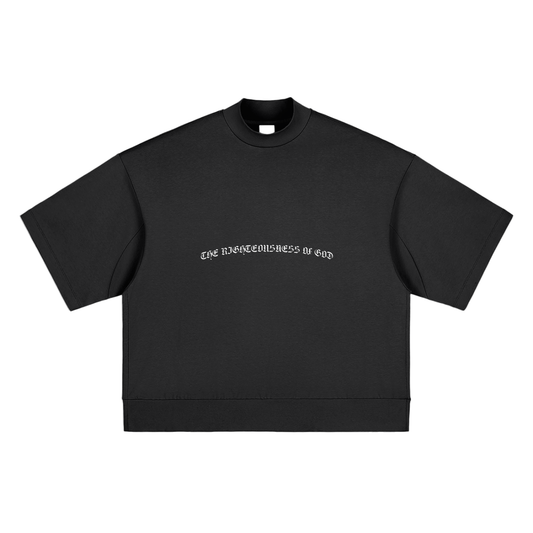 The Righteousness of God - Heavyweight Oversized Mock Neck T-shirt