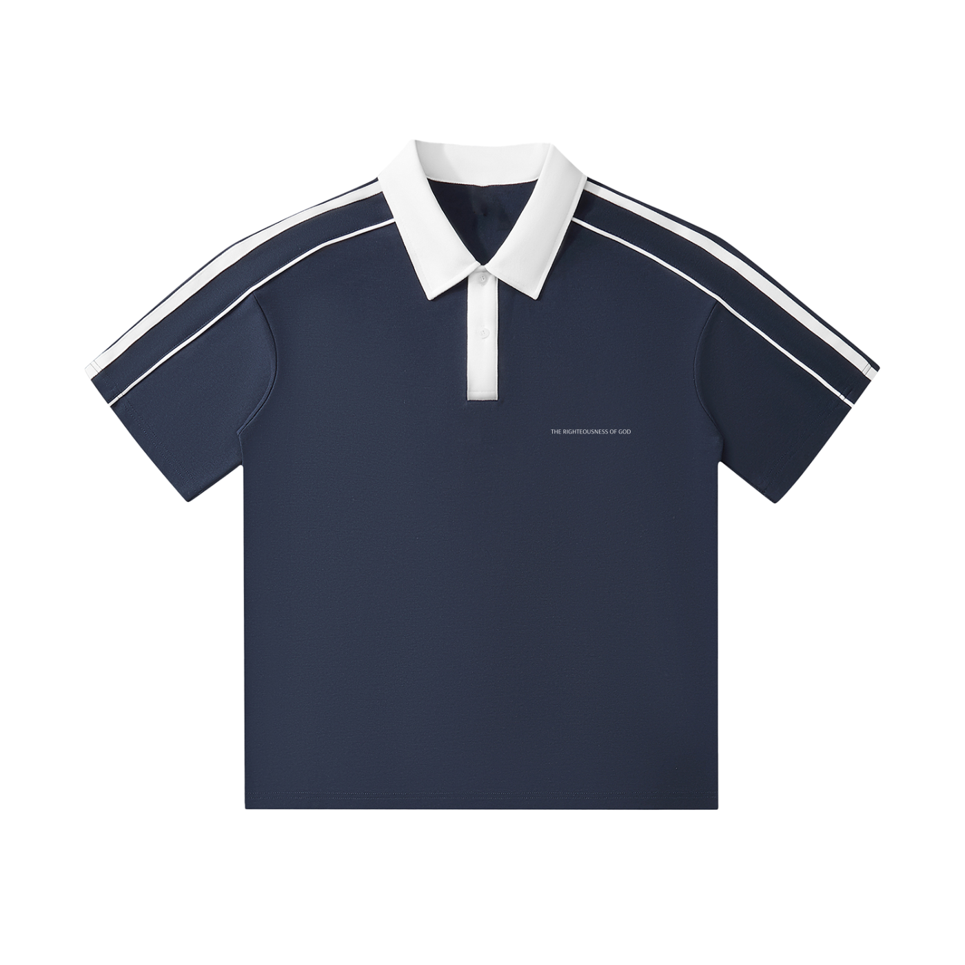 The Righteousness of God - Contrast Collar Short-Sleeve Polo Shirt