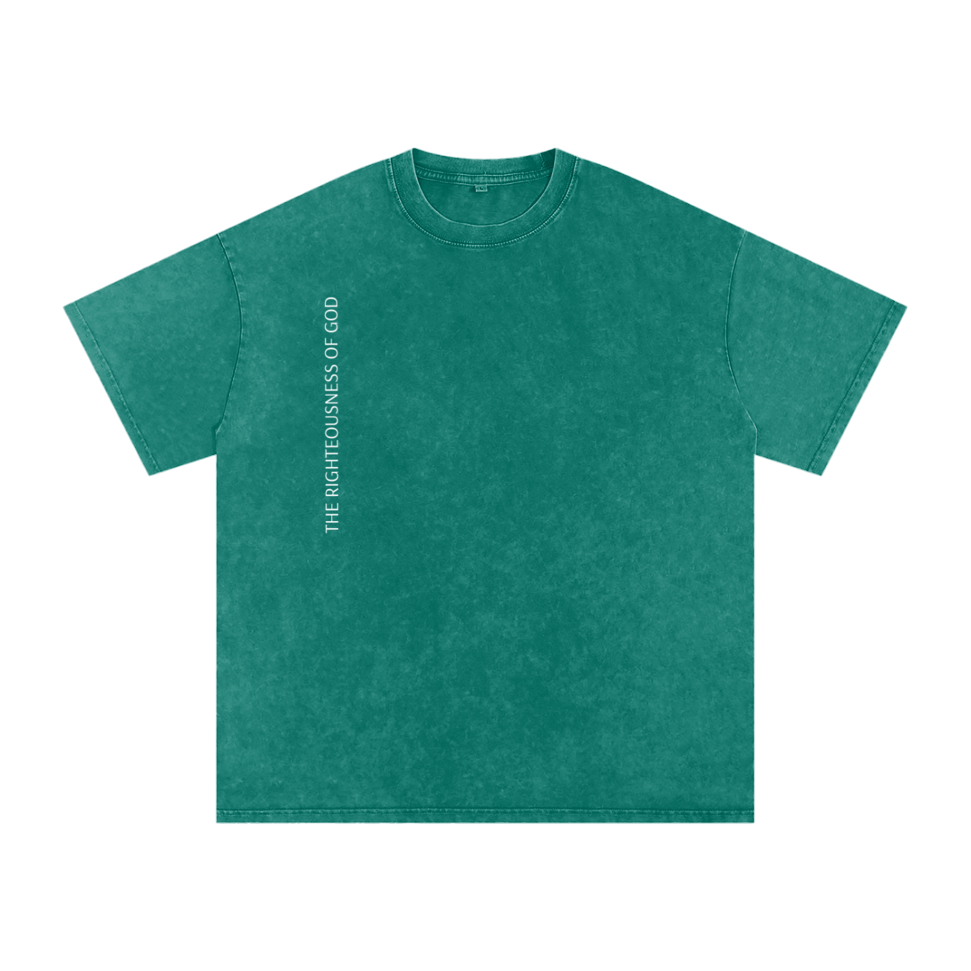 Only By The Blood (On Back) - Acid Wash Oversize T-Shirt - 250 GSM