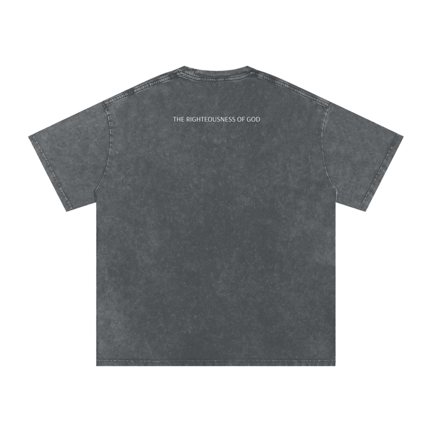 Only By the Blood (Front) - Acid Wash Oversize T-Shirt - 250 GSM