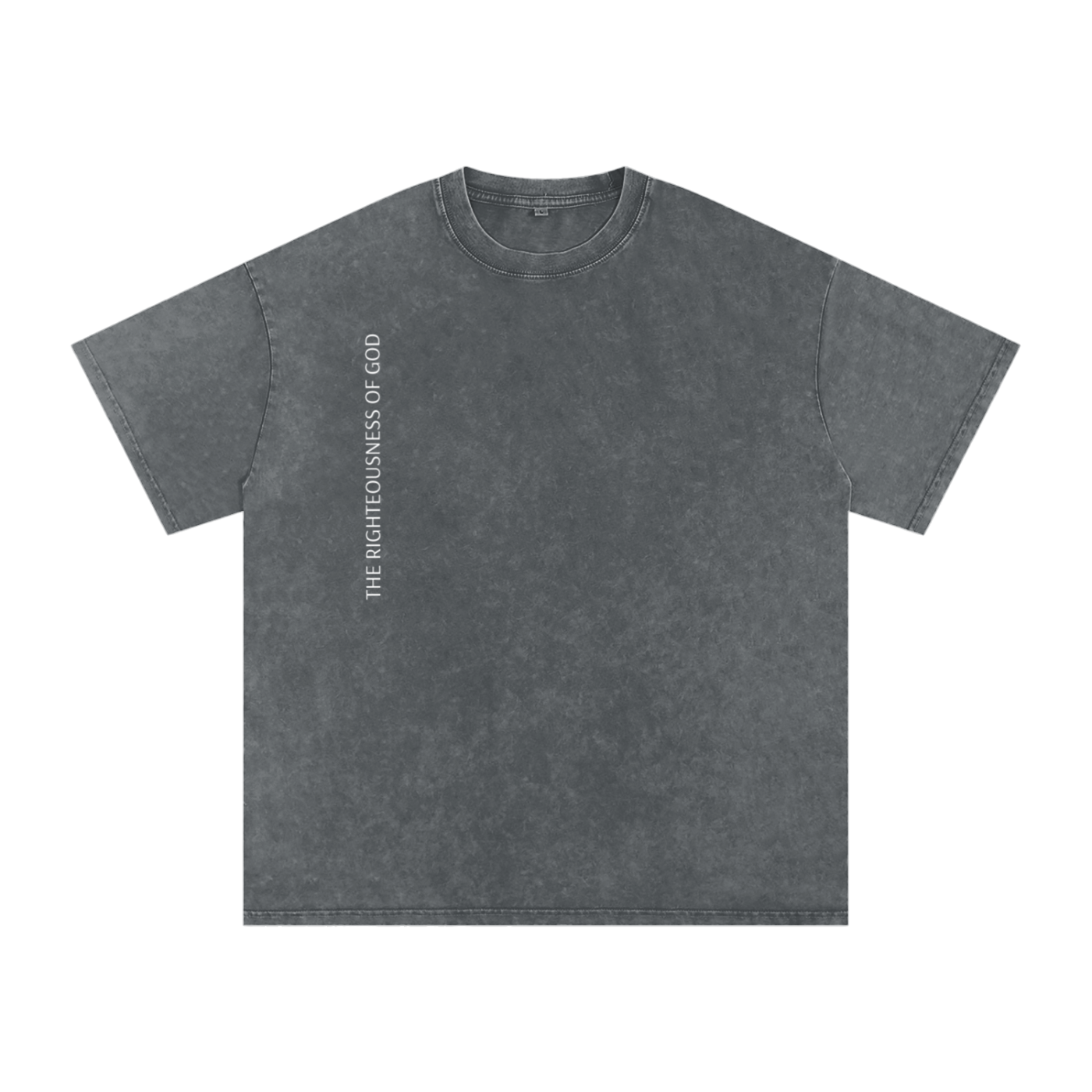 Only By The Blood (On Back) - Acid Wash Oversize T-Shirt - 250 GSM