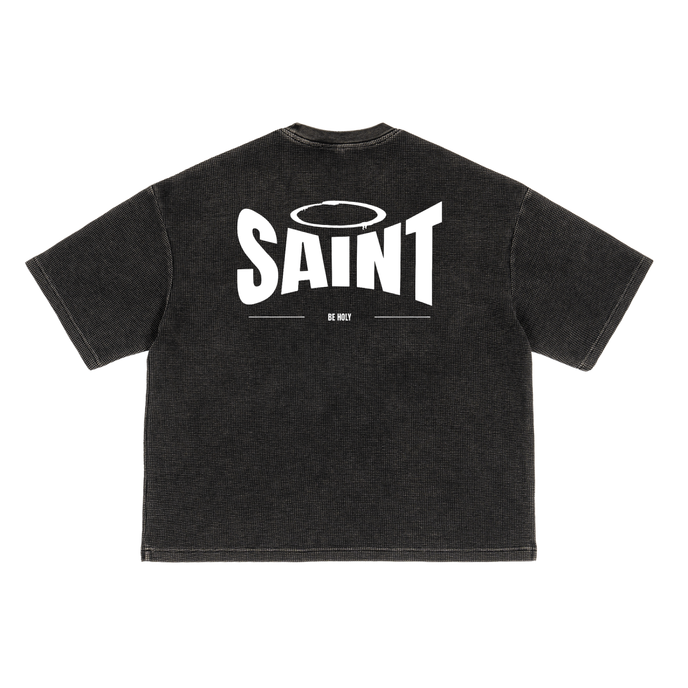 Saint - Waffle-Texture Washed Boxy T-Shirt