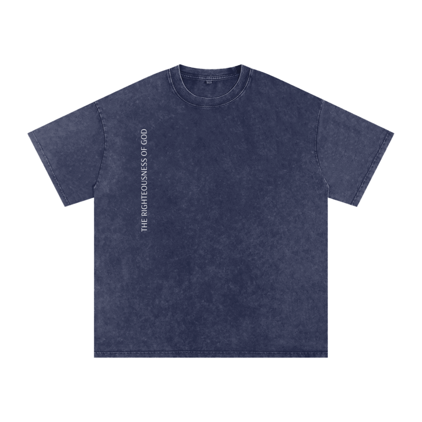 Only By The Blood (On Back) - Acid Wash Oversize T-Shirt - 250 GSM