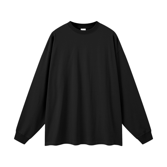 Only By The Blood (Back) - Streetwear Unisex Cotton Long Sleeve Tee
