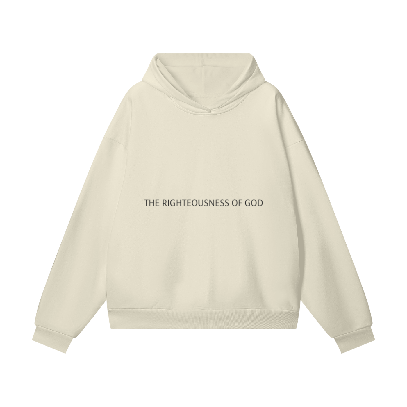 The Righteousness of God - Oversize Heavyweight Hidden Pocket Fleece Hoodie - 460 GSM