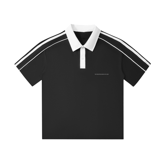 The Righteousness of God - Contrast Collar Short-Sleeve Polo Shirt