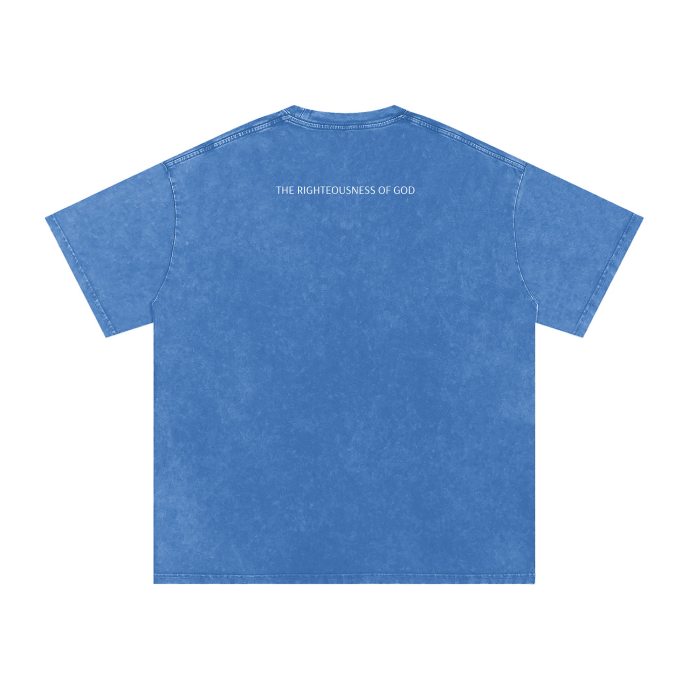 Only By the Blood (Front) - Acid Wash Oversize T-Shirt - 250 GSM