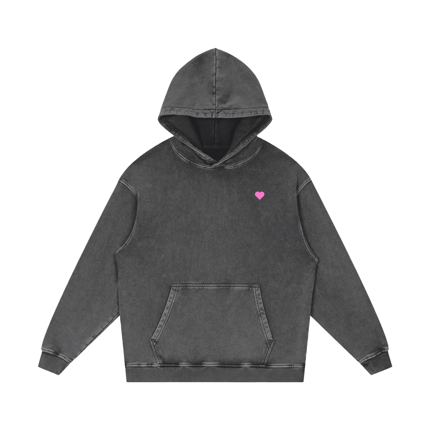 Beloved - Acid Wash Oversize Hoodie - 420 GSM