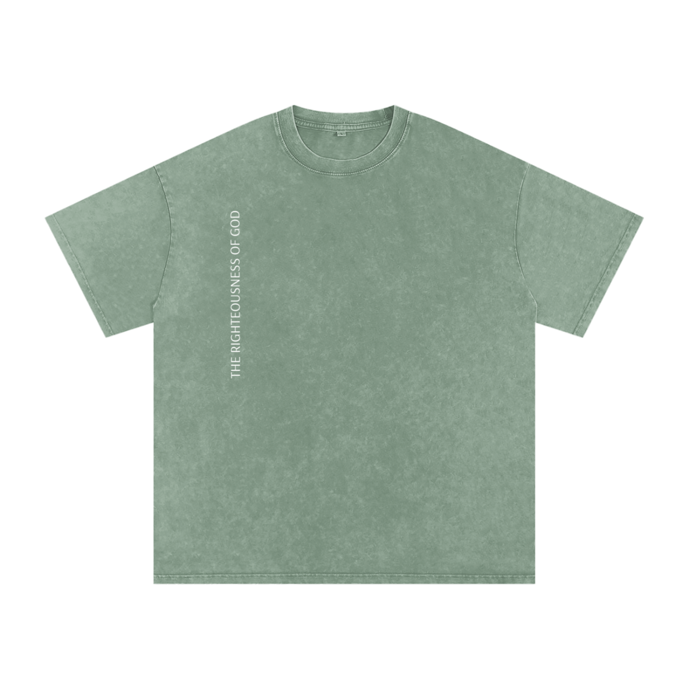 Only By The Blood (On Back) - Acid Wash Oversize T-Shirt - 250 GSM