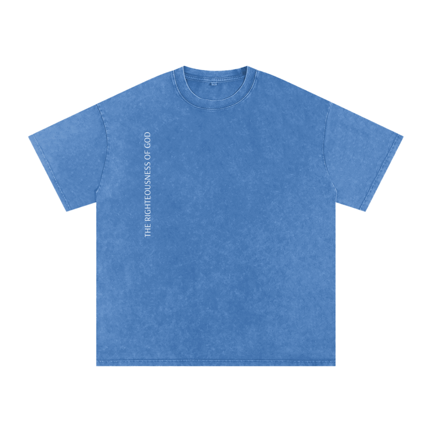 Only By The Blood (On Back) - Acid Wash Oversize T-Shirt - 250 GSM