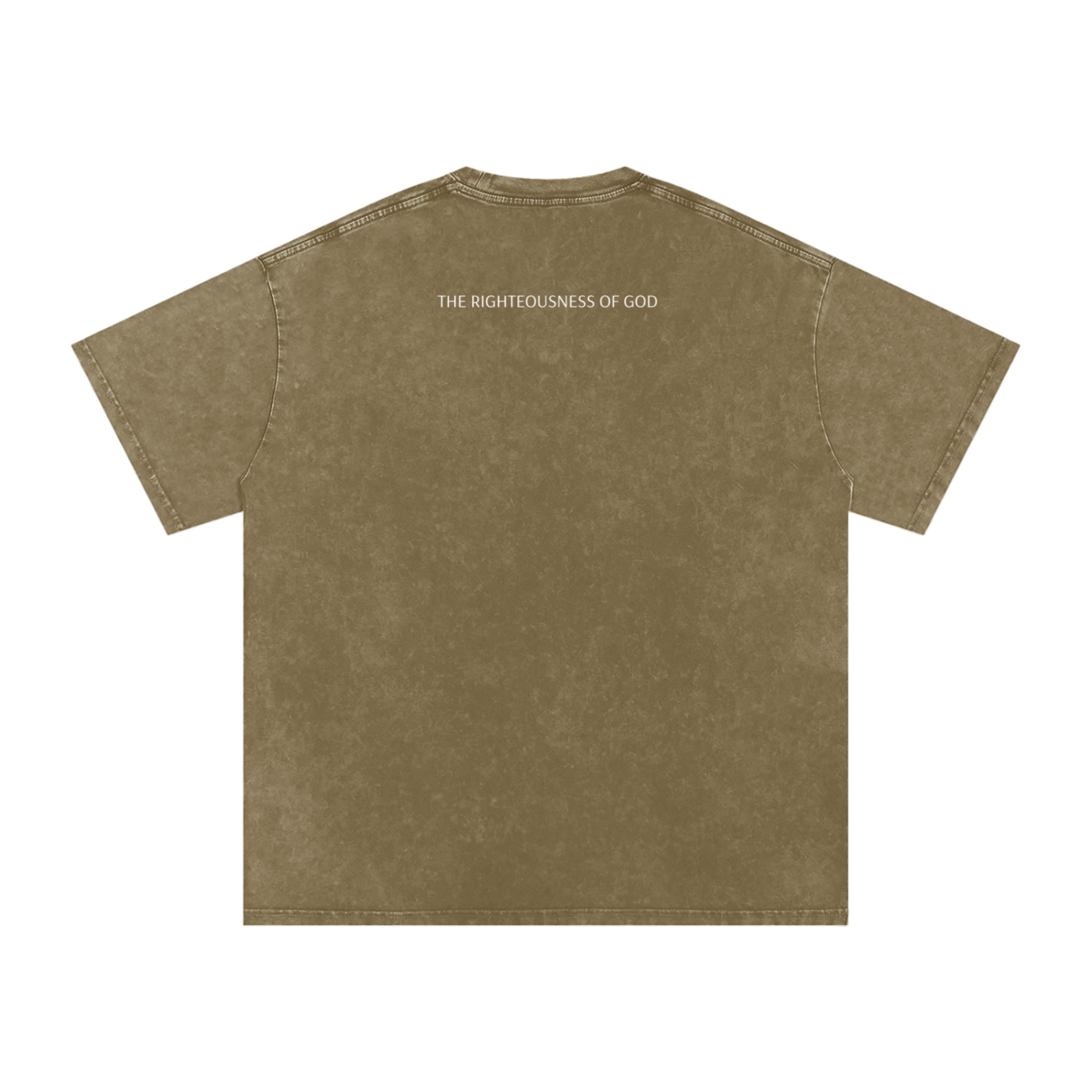 Only By the Blood (Front) - Acid Wash Oversize T-Shirt - 250 GSM