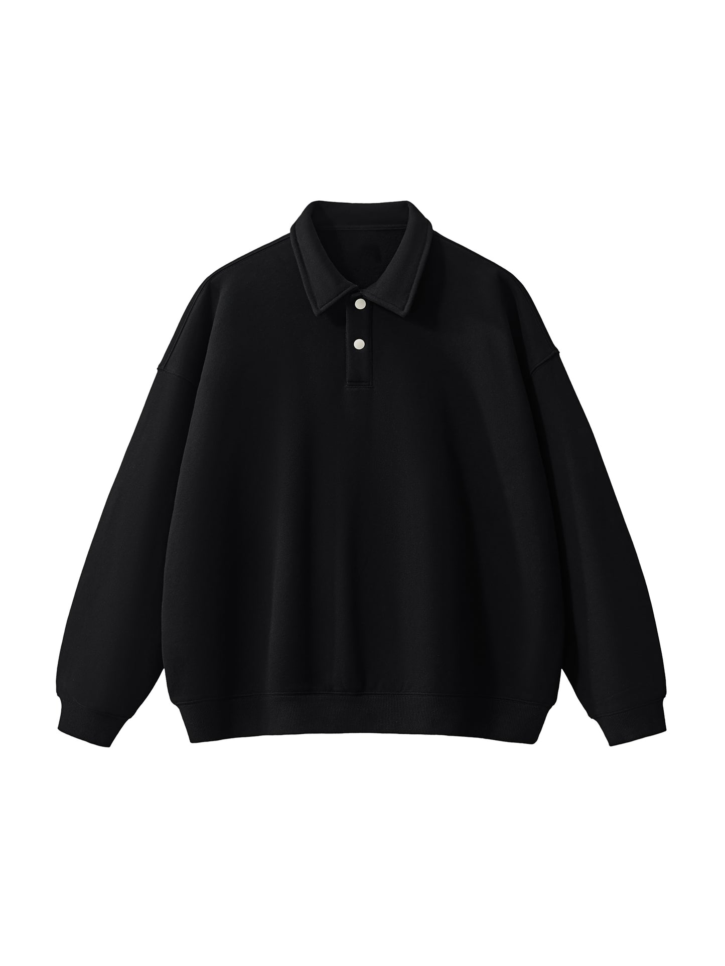 Fundamental - Heavyweight Polo-Collar Sweatshirt